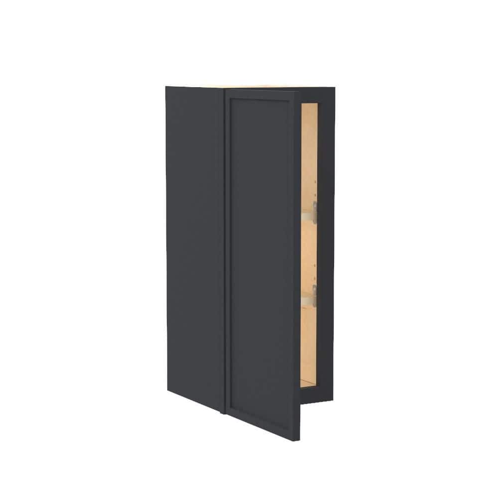 Franklin 12 in. W x 12 in. D x 30 in. H Assembled Plywood Wall Kitchen Cabinet in Valiant Onyx with Soft Close price history on PriceWatchPro