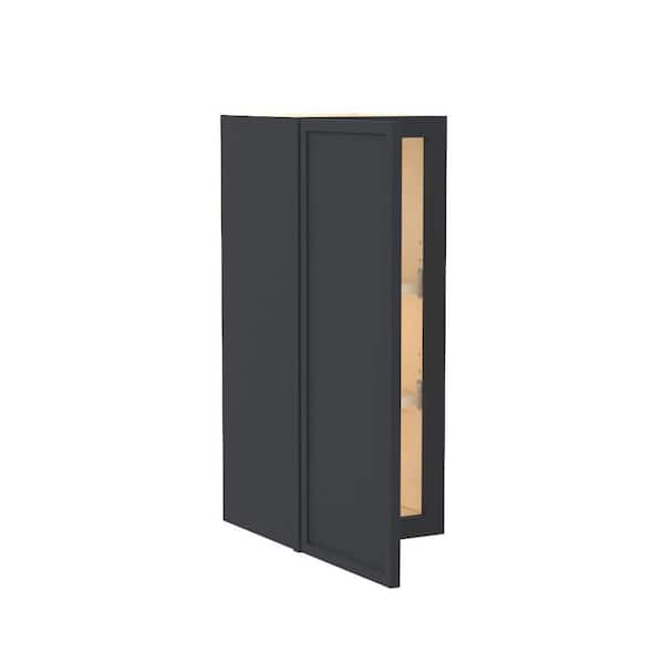 Franklin 15 in. W x 12 in. D x 30 in. H Assembled Plywood Wall Kitchen Cabinet in Valiant Onyx with Soft Close