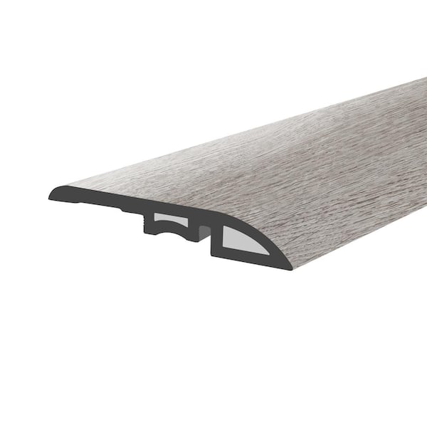 Lucida Surfaces DecoCore Soft Gray 1-3/4 in. W x 47-1/4 in. L x 0.27 in. T Vinyl Reducer Molding Trim