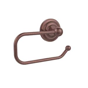 Que New Collection European Style Single Post Toilet Paper Holder in Antique Copper