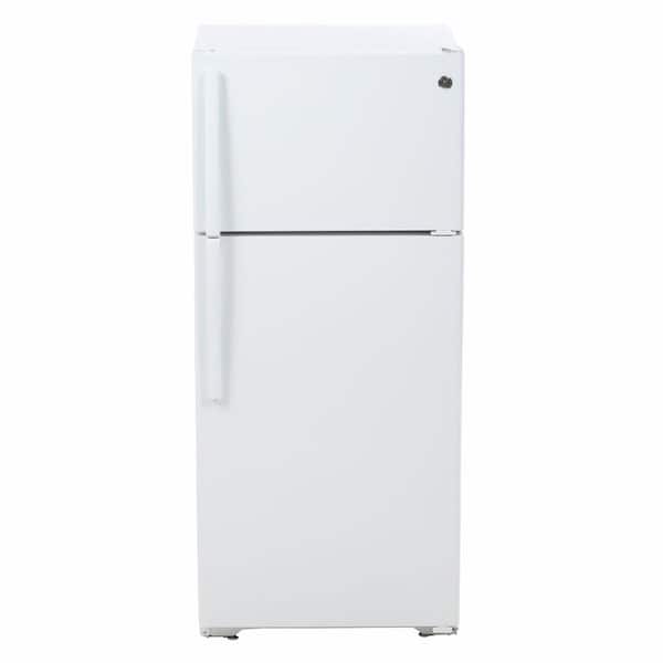 GE 15.5 cu. ft. Top Freezer Refrigerator in White