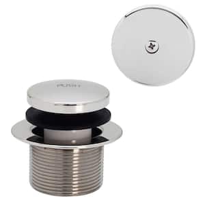 1-1/2 in. NPSM Coarse Thread Tip-Toe Bathtub Drain Trim with One-Hole Overflow Faceplate, Polished Chrome