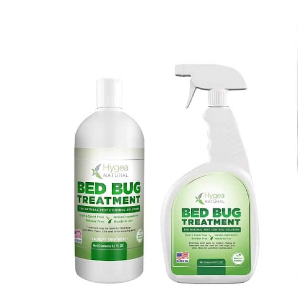 Hygea Natural Hygea Natural Mite and Bed bug Kit, Odorless, Non Toxic, Safe- Includes Bed Bug Spray, Laundry Additive Insect Killer