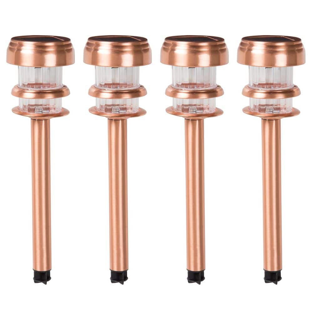 Solar Powered Copper Path LED Lights (4-Pack) price history on PriceWatchPro
