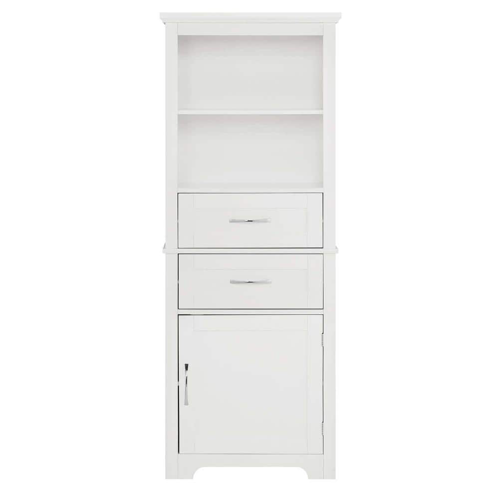 23.63 in. W X 11.82 in. D X 60 in. H White Linen Cabinet Storage Cabinets w