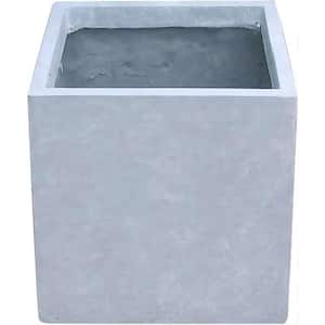 10 in. Square Concrete Planters for Outdoor Patio Garden, Light-Weight Modern Planter Pots
