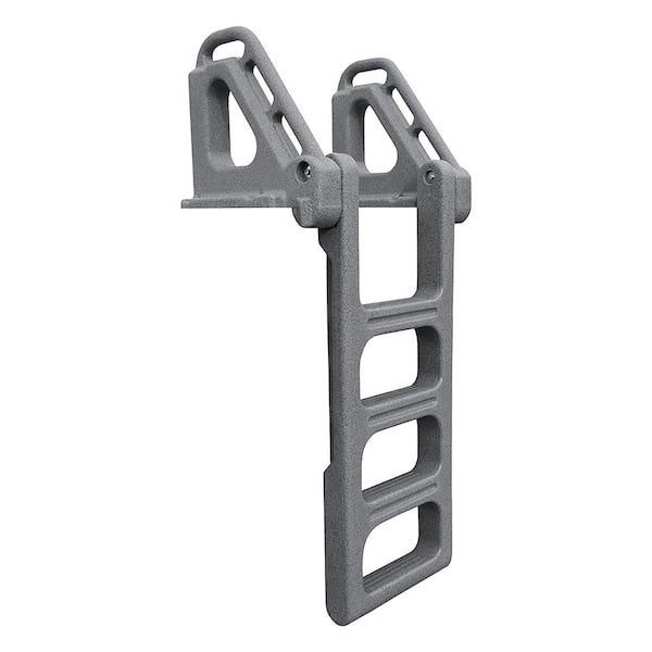 4-Step Standard Dock Ladder Granite Gray
