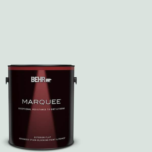 BEHR MARQUEE 1 gal. #N430-1 Mountain Peak White Flat Exterior Paint & Primer