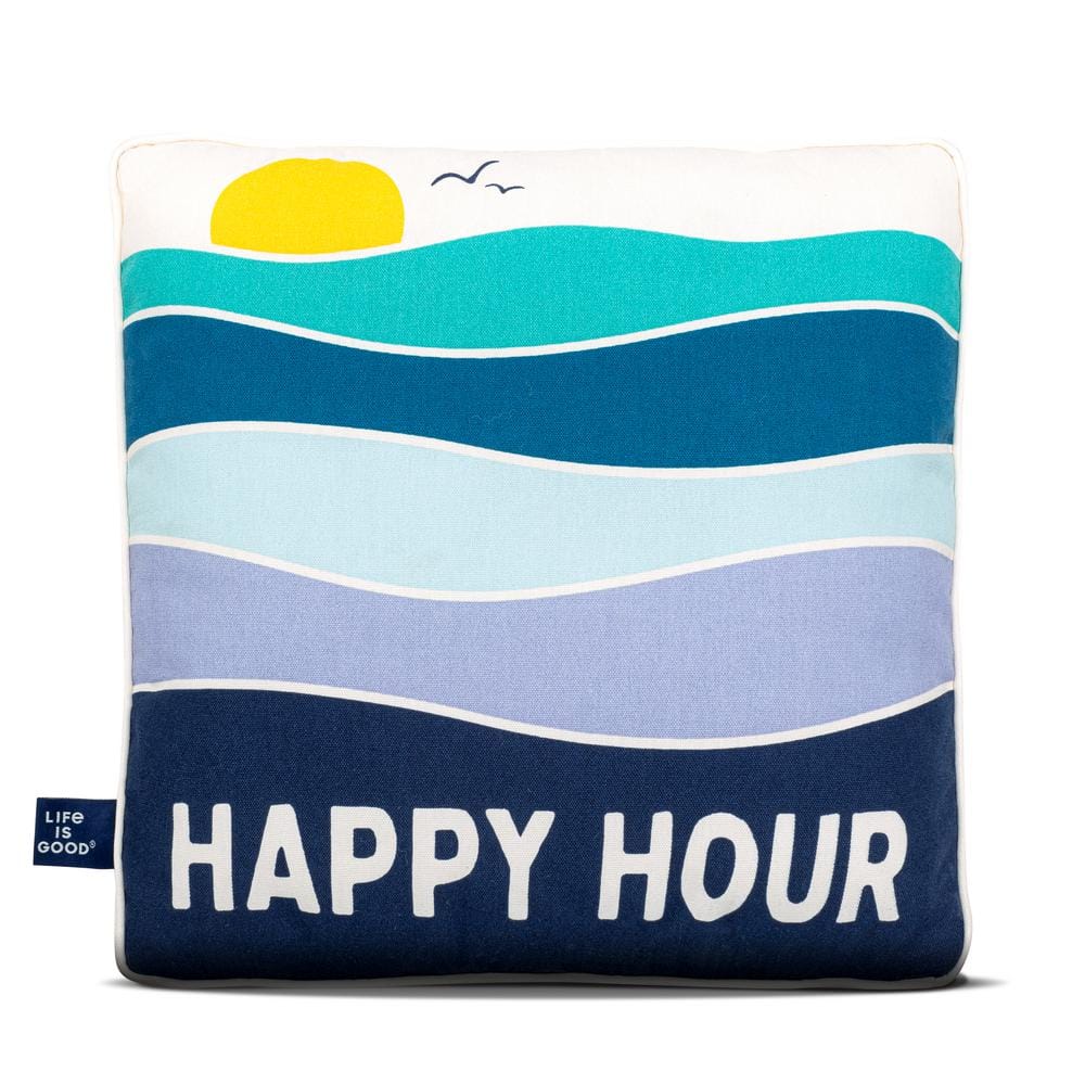 Life Is Good Happy Hour Outdoor Throw Pillow LIGTPHH The Home Depot