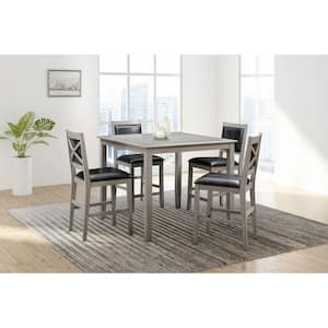 Wally 5 PC Wood Counter Dining Set