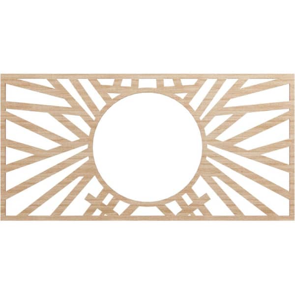 Ekena Millwork 0.25 in. x 32 in. x 16 in. Wood (Alder) Medallion Moulding