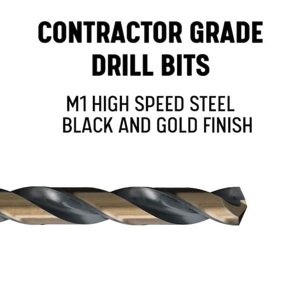 Drill America DWDN High-Speed Steel Jobber Drill Bits - Black Oxide Finish, 118° Point, 12 Pack - View #7