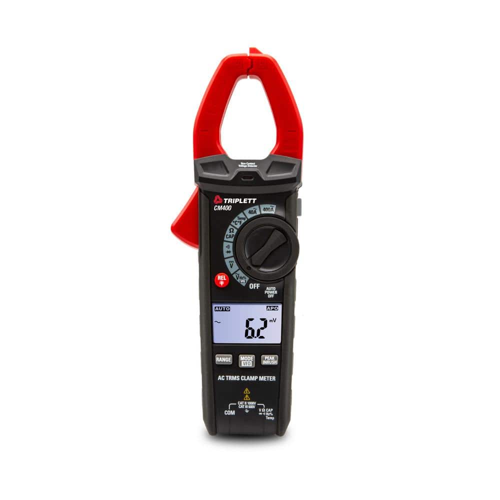 TRIPLETT 400 Amp True RMS AC Clamp Meter with Certificate of Traceability to N.I.S.T -  CM400-NIST