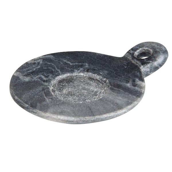 Storied Home Freestanding Dish in Gray Color
