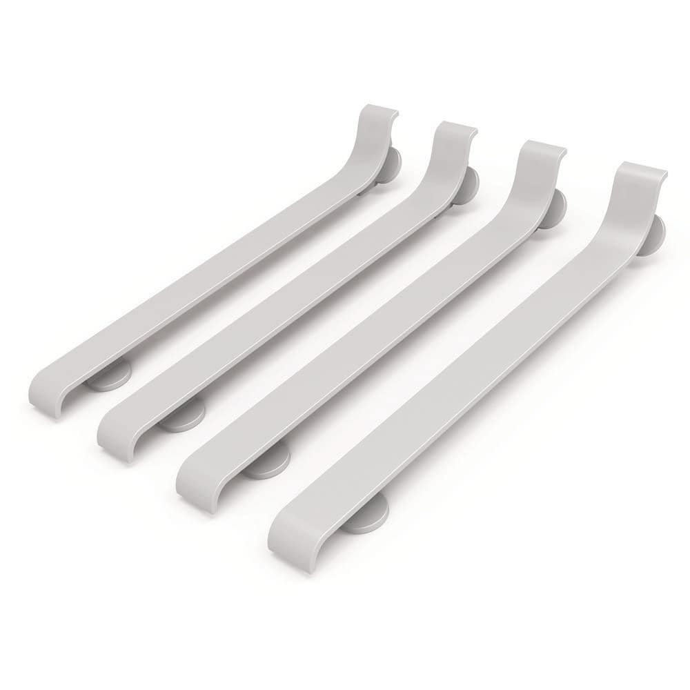 Matte Silver 3-1/8 in. x 1/2 in. x 1/4 in. Aluminum Baseboard Accessories Metal Flat Joint Connector Trim (4-Pack) price history on PriceWatchPro