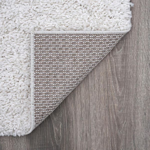 Tayse Rugs Plush Grip Gray 8 ft. x 10 ft. Solid Indoor Rug Pad