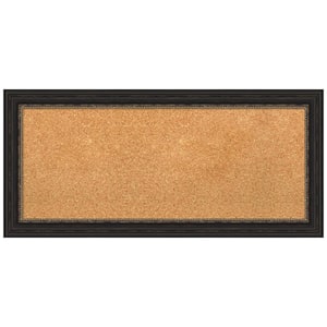 Accent Bronze 33.50 in. x 15.50 in. Narrow Framed Corkboard Memo Board