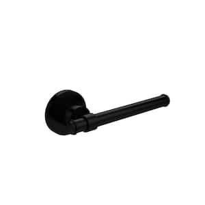 Washington Square Collection Euro Style Single Post Toilet Paper Holder in Matte Black