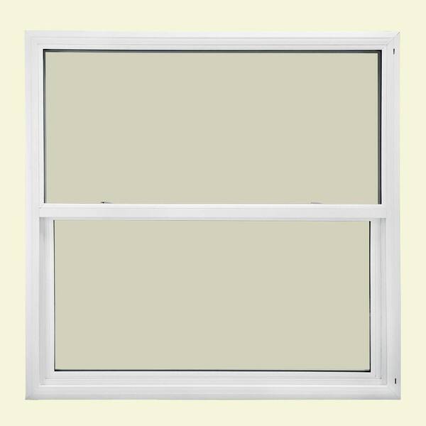 JELD-WEN Premium Atlantic Single Hung Vinyl Windows, 26-1/2 in. x 26 in., White, with Insulated LowE Glass-DISCONTINUED