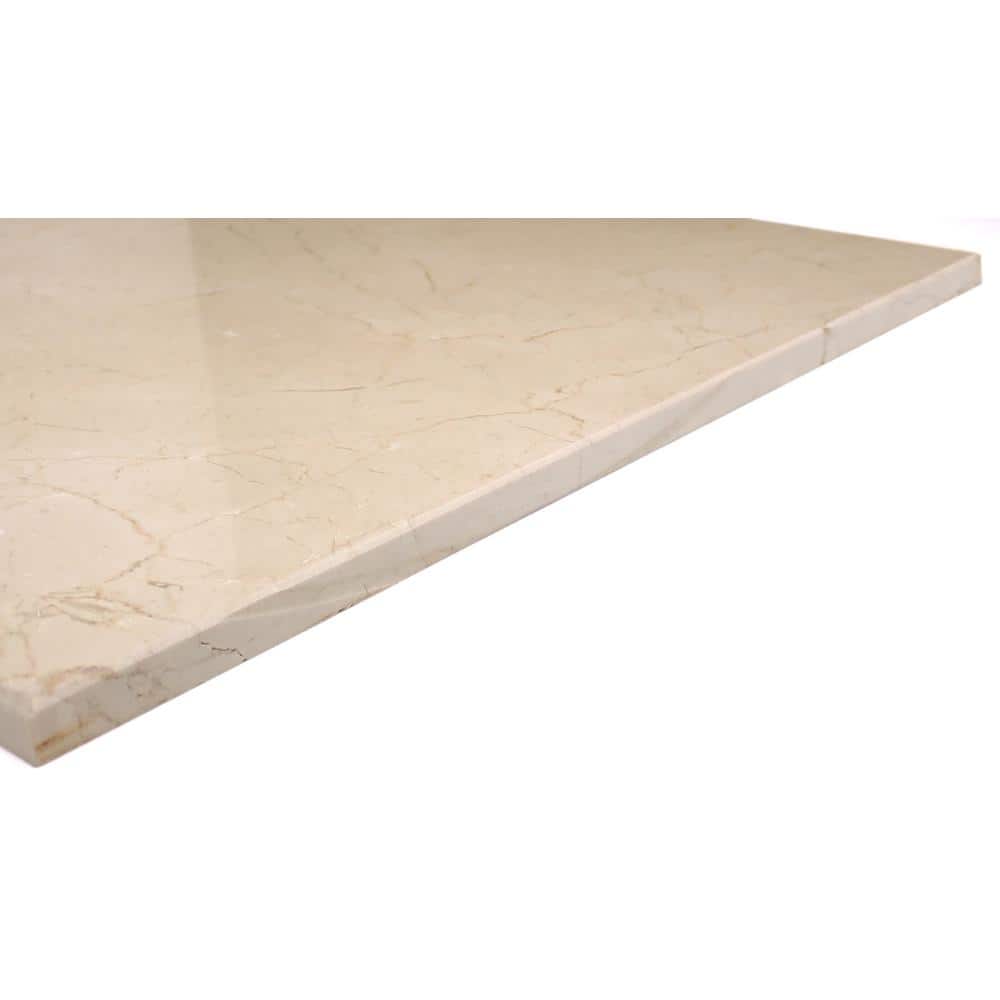 Crema Marfil 18'' x 18'' Polished Marble Look Tile