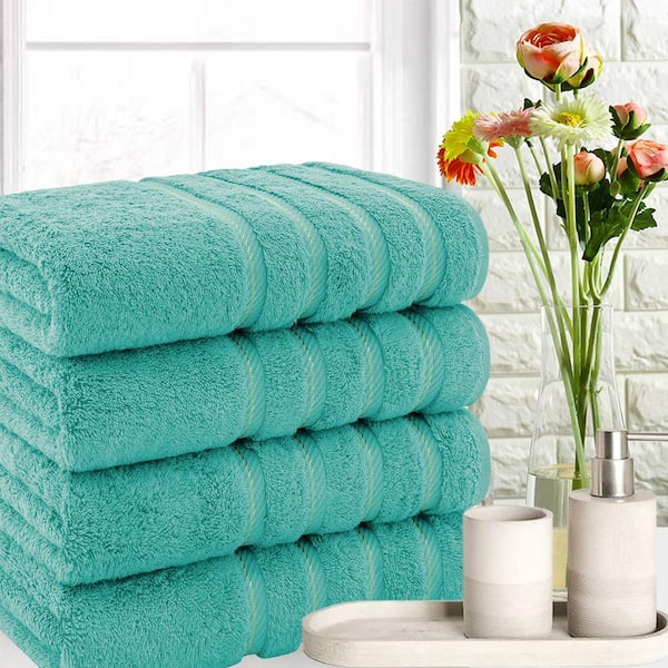 8 Piece Oversized Navy Bath Towel Set-2 Extra Large Bath Towel Sheets,2  Hand Towels,4 Washcloths-600GSM Soft Highly Absorbent Quick Dry Beach Chair