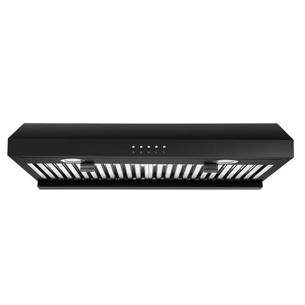 cadeninc 30 in. 600 CFM Ductless Under Range Hood in Stainless