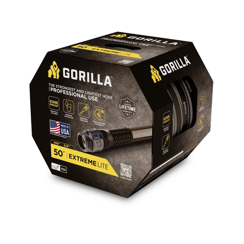 Gorilla Extremelite 5/8 in. x 50 ft. Heavy Duty Garden Hose GRP55850