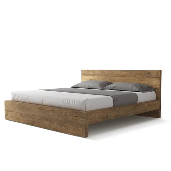 Urban Woodcraft Lodi Solid Wood King Bed