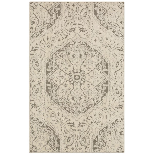 Mohawk Home Francesca Light Gray 10 ft. x 14 ft. Shag Area Rug