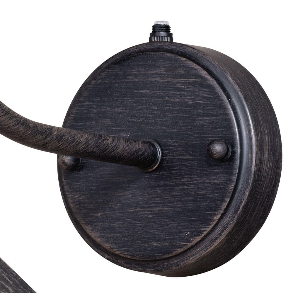 Aged Iron Black Industrial Outdoor Wall Sconce