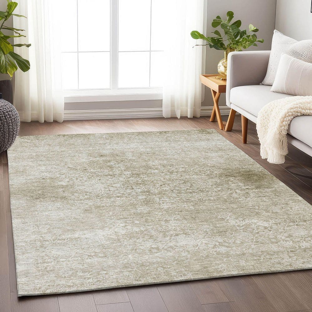 Chantille Machine Washable Indoor/Outdoor Abstract ACN1763 Beige 3 ft. x 5 ft. Area Rug price history on PriceWatchPro