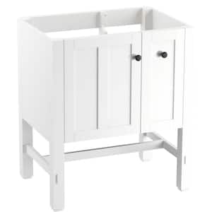 Tresham 30 in. W x 22 in. D x 34.5 in. H Bathroom Vanity Cabinet without Top in Linen White