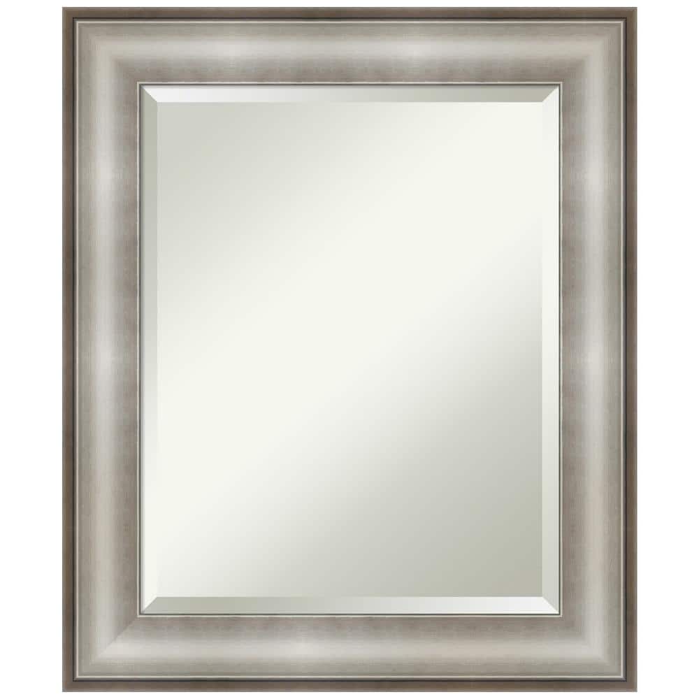 Amanti Art Imperial 21 in. x 24 in. Classic Rectangle Framed Silver Bathroom Vanity Mirror, Imperial Silver -  DSW5343173