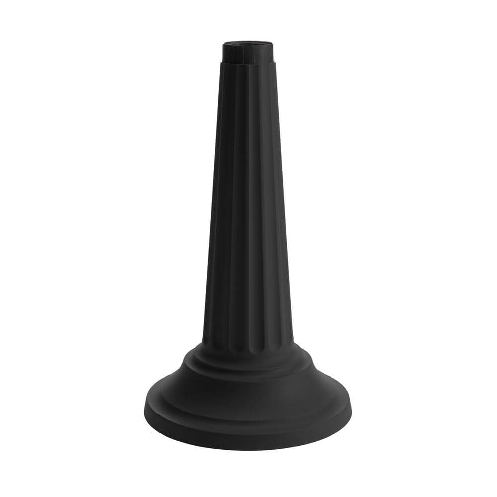 Black 32" Tall Round Resin Grecian Urn Planter