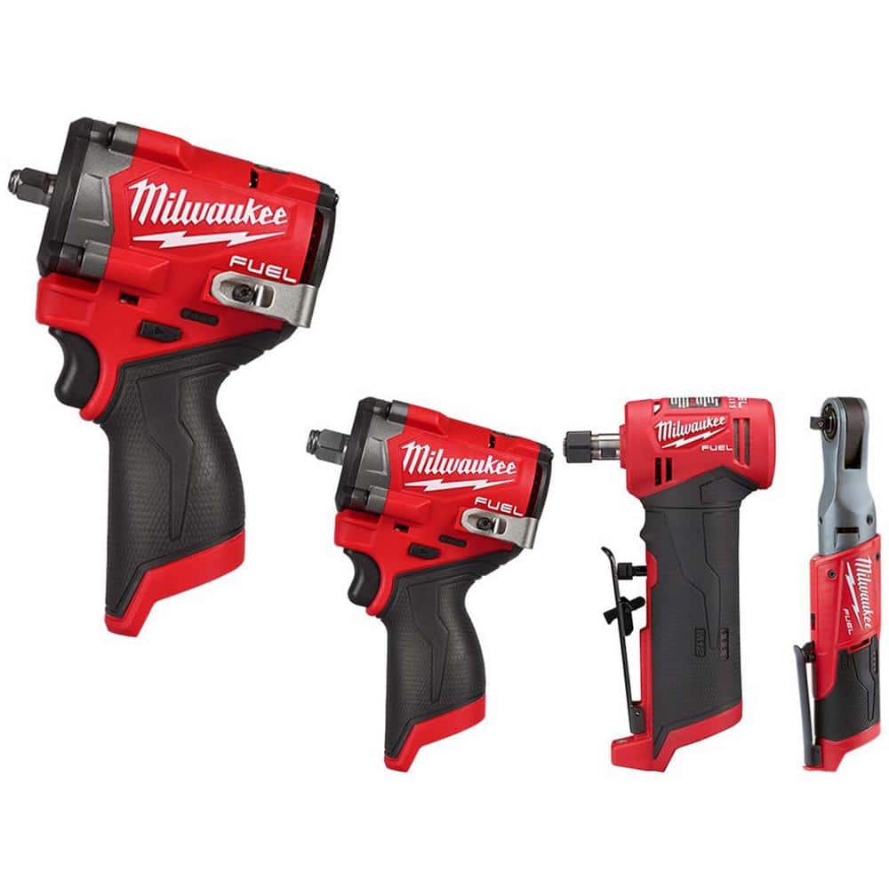Milwaukee M12FIWF12-622X 12V Fuel 1/2" Stubby Impact Wrench Kit (2.0Ah