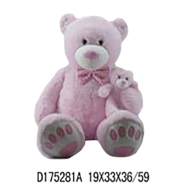 Unbranded 59 in. Giant Pink Bear with Baby
