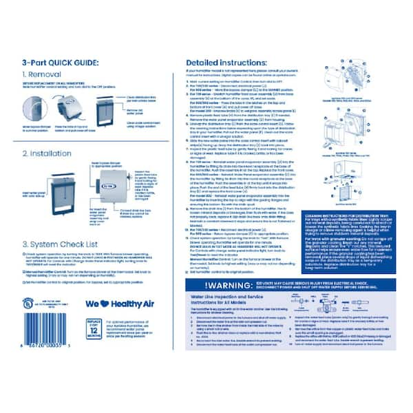 Aprilaire 600 online parts home depot