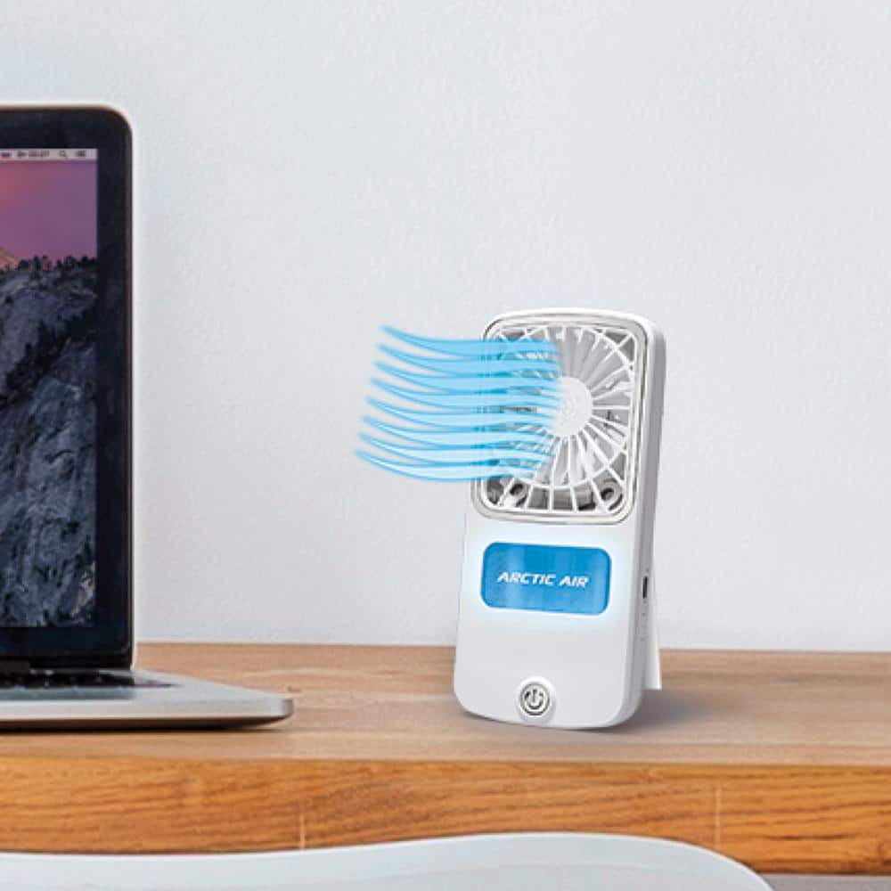 White Portable Pocket Evaporative Cooler with Hydro-Chill Technology