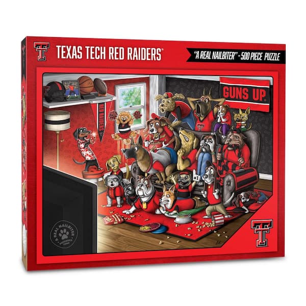 YouTheFan NCAA Texas Tech Red Raiders Purebred Fans Puzzle-A Real Nailbiter (500-Piece)