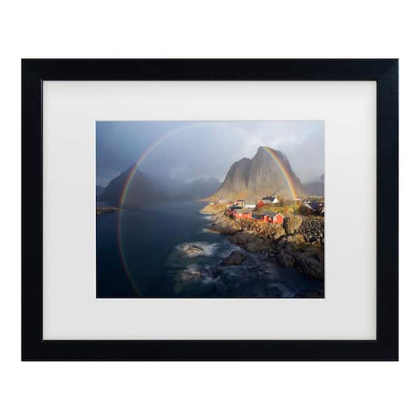 Trademark Fine Art Nicolas Schneider in the Rainbow Matted Framed Photography Wall Art 18 in. x 22 in