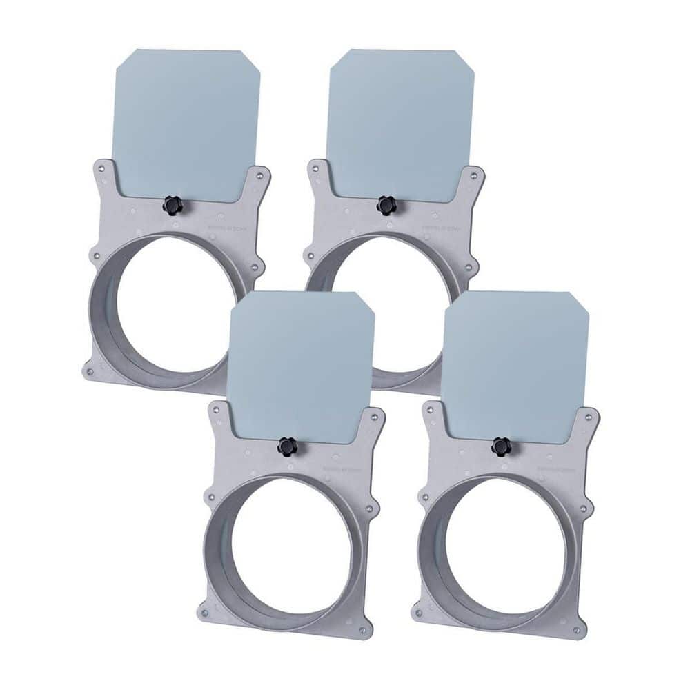 POWERTEC 6 in. Aluminum Blast Gate for Dust Collector/Vacuum Fittings