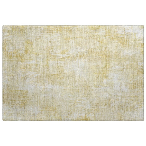 Dream Shag Premium Machine Washable Abstract ADS725 Beige 2 ft. x 3 ft. Accent Rug