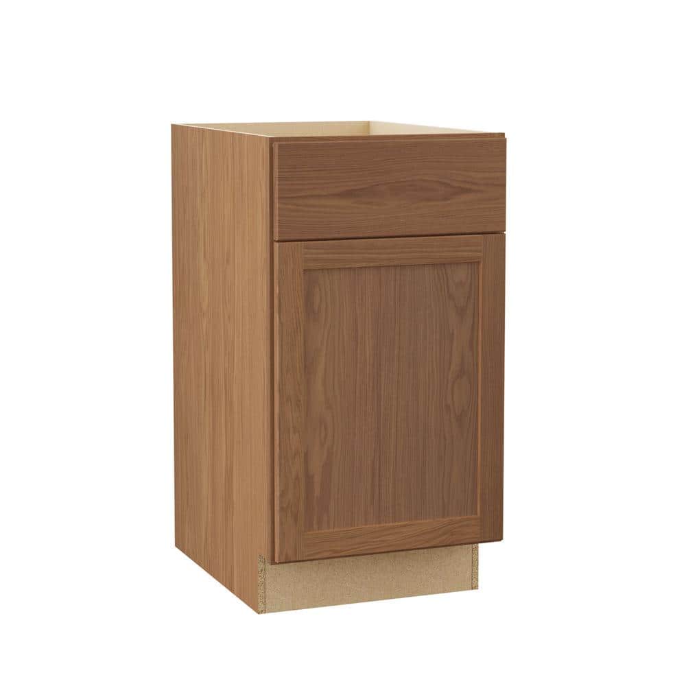 Sinclair 18 in. W x 24 in. D x 34.5 in. H Assembled Base Cabinet in Shaker Saddle Oak price history on PriceWatchPro
