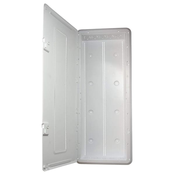 On-Q 42-inch Wi-Fi Ready Structured Media Plastic Enclosure with Trim Ring and Hinged Door
