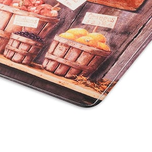 The Farm Rooster Semi Circle Kitchen Mat 18in.x 30in.