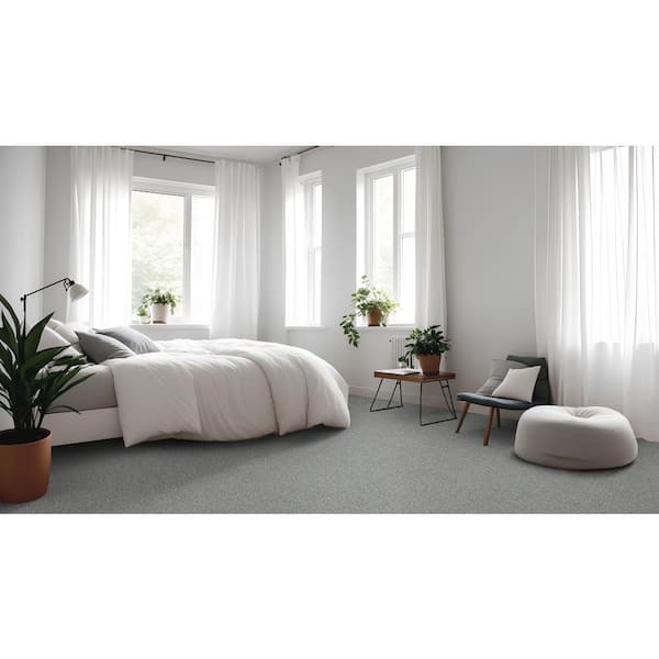 Vacation Waterfall Blue 42 oz. SD High Performance Polyester Texture Carpet - Installation Required