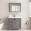 Vanity Art Savona 36 in. W x 22 in. D x 36 in. H Vanity in Grey with ...