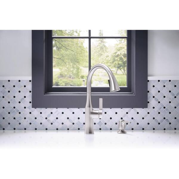 KOHLER Maxton shops Vibrant Stainless Single Handle Pull-down Kitchen Faucet