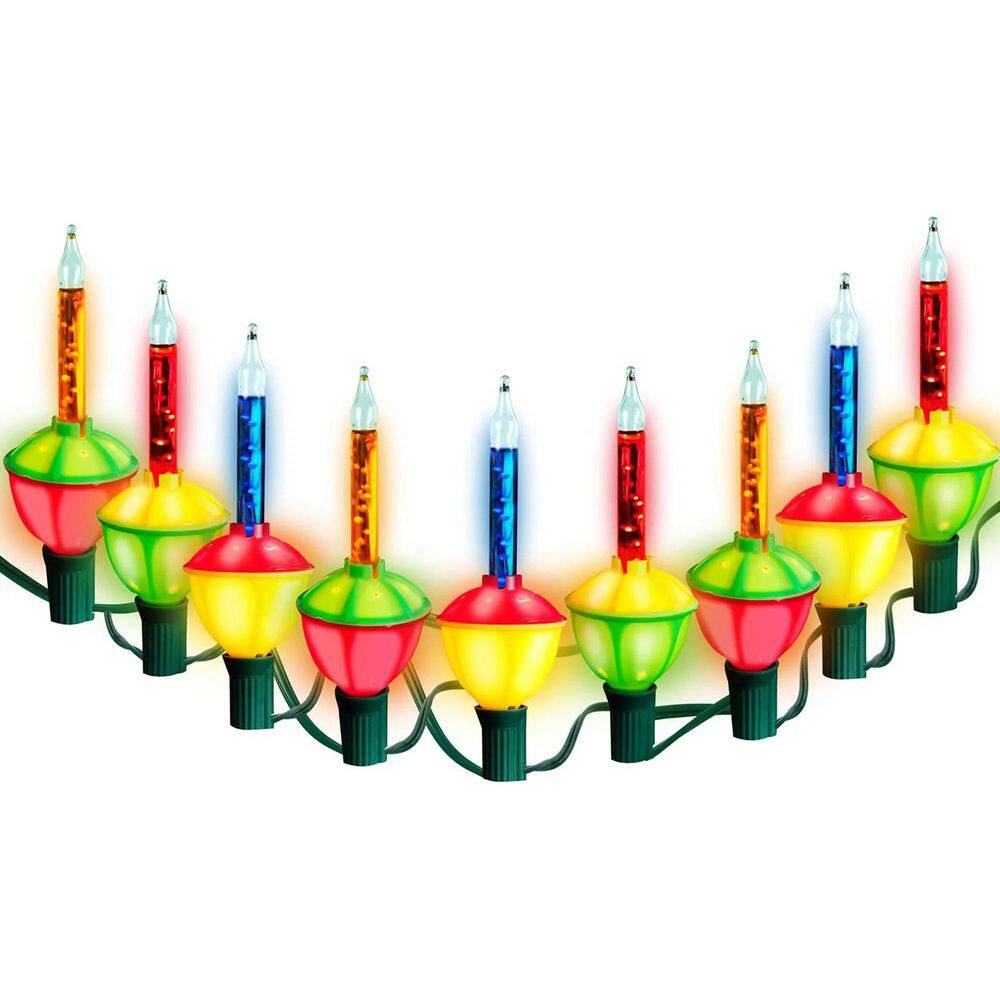 Joyfy Christmas Bubble String Light, 9 Bubbles Lights, Old Fashion Vintage String Lights (Multicolor) 31438-B