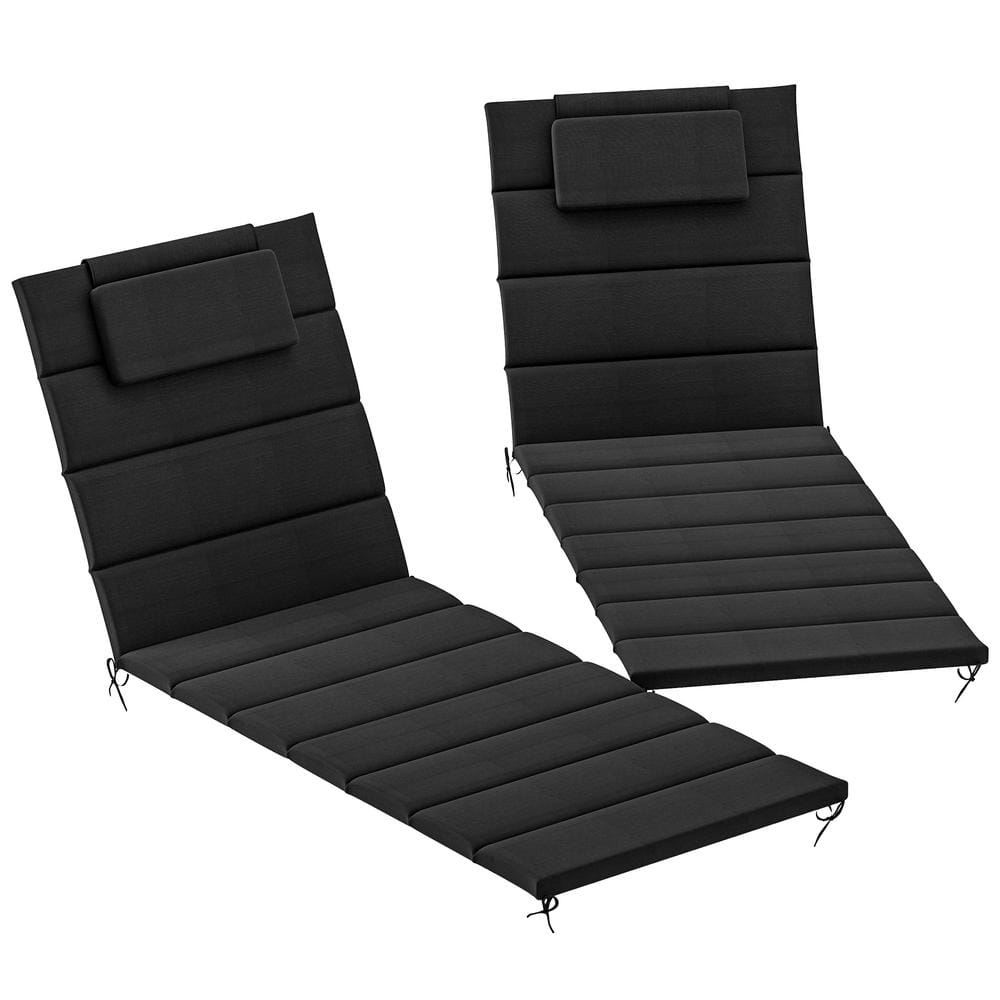 Outdoor Foldable Lounge Chair Cushion (Set of 2) UPF50+ 230 gsm Olefin and 